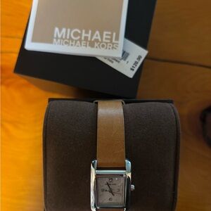 Michael Kors Watch with Tan Leather Strap